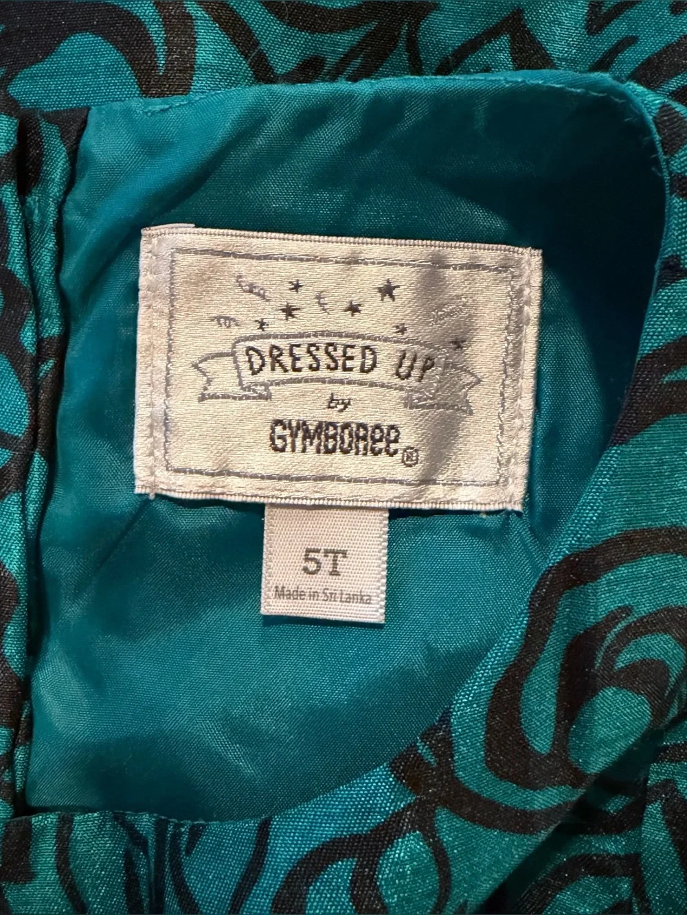 Gymboree Emerald Party Duppioni Dress Velvet Bow 5T